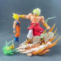 Anime broly Vs Son Goku Figurine 20cm Gk Pvc Action Figures Statue Collection Model Toy Gifts