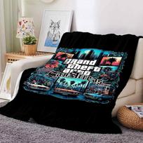 1pc Grand Theft Auto San Andreas Soft Flannel All-Season Throw for Home, Office, Outdoor UseDurable Comfort  100464 80cmx120cm(31inx47in)