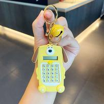 Portable Kawaii Mini Calculator 8 Digits Display Candy Color Student Stationery Maze Lightweight School Supplies Student geltona