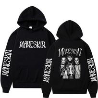 Italian Rock Band Maneskin World Tour Hoodie Fashion Retro Men Women Fleece Long Sleeve Oversized Casual Hoodies S