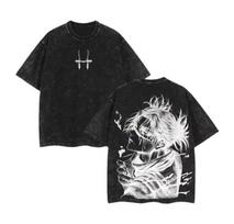 Jujutsu Kaisen Anime Choso Printed Tshirt Mens and Womens Washed Tshirt High Quality Vintage Cotton Tshirt Harajuku Tops S