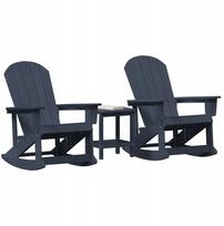 vidaXL 3 dalių sodinė lauko poilsio baldų komplektas Dark Blue HDPE Lumarko! | 3335839 VidaXL | 8721158902245