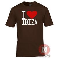 I Love Ibiza TShirt Club Party Edm Dj House Rave Music Retro Cool Festival Tee S