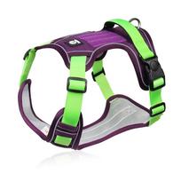 Anti-Shock Oxford Fashion Chest Strap Harness for Large Dogs Prevent Escape Dog Walking Leash (Dark Khaki,S-recommended 4-7.5kg) tamsi chaki spalva
