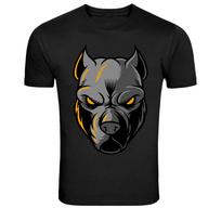 Pitbull Dog Head Fierce Mascot Animal Graphic T-Shirt XXXXL