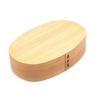 Wakayama Pass Wappa Bento Box Wooden bentwood lunch approximately 19 x 12 single natural finish Store box, cm, tier, (A-15-273103) smėlis