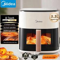 Midea 5.3L AI Smart Air Fryer with Micro-Steam & Visible Window