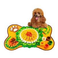 New Pet Snuffle Mat, Interactive Puzzle Training Mat for Dogs, Indoor Slow Feeding Mat for Cats & Dogs to Relieve Boredom (as the picture,Spherical object 14cm)