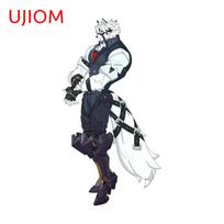 UJIOM Zenless Zone Zero Von Lycaon Wall Sticker Enchanting Fashion Attractive Decal Suitable For Cupboard Vestibulec Decoration (as the picture,13cm) gray