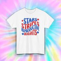 Stars Stripes Reproductive Rights Shirt S-5XL Patriotic Feminist Gift Tee M