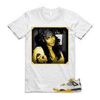 4 Vivid Sulfur White Yellow Black Coconut Milk Anthracite T Shirt Match LIYAH S