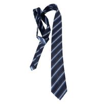 Trendy Blue Striped Long Tie Easy To Adjust Knot Design School Uniform Shirt Tie For Everyday Outfits And Special Event 1