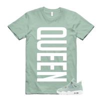 4 Seafoam Green White Sail T Shirt Match QUEEN VERT S