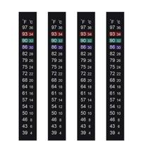 Aquarium Thermometer Strips,Adhesive Kombucha Beer Brewing Temperature Strip,Stick On Strip Thermometer Sticker for Fish Tank/Fermentation Jar 4 Count