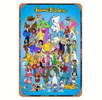 aposs Vintage Eighties Video Poster HANNA BARBERA Metal Tin Sign x Inch 20x30cm（7.8x11.8inch）