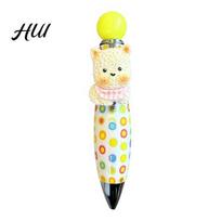 Colorful Ballpoint Pen 3D Puppy Pens Smooth Writing Retractable Cartoon Polka Dot for Students Office And School Supplies Novelty B