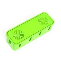 Power Strip Cord Socket Storage Boxes Cable Manager Heat Emission Hole Container Dustproof Safety Socket Outlet Board Case žalia