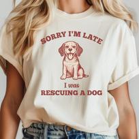 Rescue Dog T-Shirt: Unisex Animal Lover Tee, Adopt Don't Shop 4XL