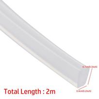 Size Weatherstrip Shower Door Sealing Tape Edge Guard Strip Edge Banding Tape Glass Protector Trim 7x4mm