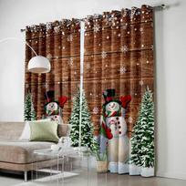 Kalėdų langų užuolaidų dekoras namams miegamojo virtuvei svetainei Kalėdų ornamentas Kalėdų dovanos Navidad Natal Naujieji 2023 m. 135W x 60H(cm) x1