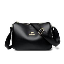 Stylish One-shoulder Crossbody Bag Soft Leather Feeling Atmospheric Women's Bag mėlyna