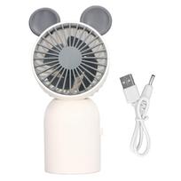 Rankinis ventiliatorius Baltas Mini Animacinis Mielas Pelės Ausų Formos Nešiojamas Rankinis Ventiliatorius Studentas Stalas USB