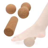 3 Pack Cork Massage Roller, Ball for Men And Women, Roller Cylinder Gym, Workout,