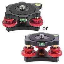 DSLR Camera Leveling Base for Head Tri-wheel Aluminum Alloy Fine Adjustment Anti-slip Holder for Tripods 1