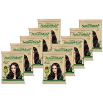 Nisha Nature Mate Henna Hair Color Powder for Women & Men Natural Ammonia Free Original Black 10gm Pack of 1