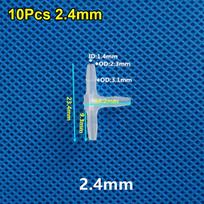 10Pcs 1.6-15.8mm T-Type Tee Connector Equal Diameter Plastic 3 Way Connector PP PE Soft Hose Fittings