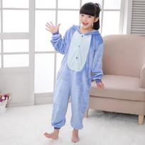 Dinosaur Flannel Short Sleeve Onesie Pajamas for Kids 120 (110-120cm)