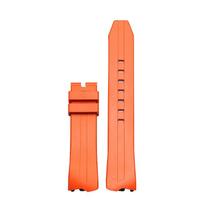 20mm Rubber Watchband For Hamilton Elvis 80th Anniversary H245850 H245550 H24585331 Concave-convex Waterproof Strap Black Orange 20mm