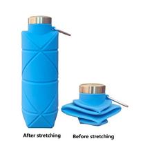 700Ml Silicone Soft Water Bottle Running Gourde Ergonomic Design Bucket Flask Soft Sports Easy Operation Flask Ydsh05