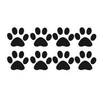 Cute Cat Paw Footprint Reflective Car-Styling Vehicle Decals Sticker Decoration juoda