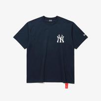 New Era New York Yankees Pusiau Tonų Marškinėliai Tamsiai Mėlyni 15147536 navy/L