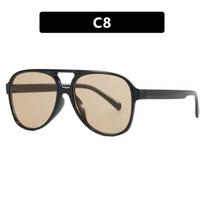 For Male Retro Designer Double Bridge Square Sunglasses Female Luxury Sun Eyewear Big Frame Sun Eyewear Eyewear UV Protection 400 Eyewear