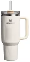 Stanley Termosinis puodelis su šiaudeliu „The Quencher H2.0 Fluted Tumbler“ 1,18 l blizgios kreminės spalvos