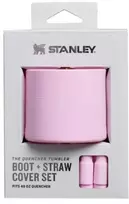 Stanley Apsauginių dangtelių ir šiaudelių rinkinys (2 vnt.) termo puodeliams 1,18l „The Quencher Boot“ + šiaudelių dangtelis, rožinis