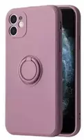 Dėklas iLike Apple IPHONE 14 PRO SILICONE RING Violetinė