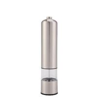 Viewable Automatic Spice Mill Adjustable Coarseness Pepper Grinder  Barbecue sidabras