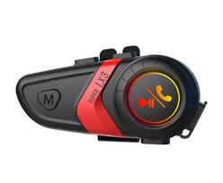 LX3 Helmet Bluetooth Headset 1200mAh Wireless Hands-free Call Motorcycle Accessories raudona