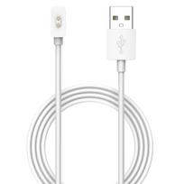 USB Magnetic Charging Cable For Xiaomi Smart Band 10 / 9 /9 Pro / 8 Pro / Redmi Watch 5 / Lite 4 Charger Cord 60cm balta