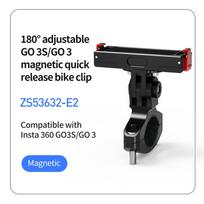 Magnetic Quick Release Base for Insta360 GO3/GO3S Action Cameras Adapter Bike Bicycle Handlebar Mount Sports Photo Accessories ZS53632-E2/ZS52762-E11/ZS52762-E12