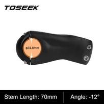 TOSEEK -12 Degree Carbon Fiber Road Mountain Gravel Bike Stem 31.8mm Handlebar Clamp 28.6mm Steerer Clamp 150g Bicycle Stem OEM Carbon Fibre