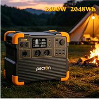 2400W UPS Power Station 2048Wh LiFePO4 Solar Gen 4800W Peak 20ms Fast Charge 8192Wh Expandable Backup Home RV Off-Grid Emergency