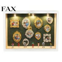 Photo Frame with Mini Figures DIY Museum Silhouette Box Small Frames Figure Light Personalized Shadow Anniversary Wedding Birthday Decoration D
