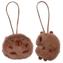 Playful Capybara Doll Squeak Toy Keychain Bag Pendant Cartoon Key Backpack Decor 1