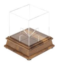 Acrylic And Wood Display Cabinet For Autographed Baseball Protective Simple Assembly Signature Ball Exhibition Case 1 gray