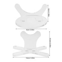 1Set Crystal-Clear Acrylic Baseball Bat Display Stand for Desktop Tabletop Display Adjustable Stable Holder for Baseball skaidri