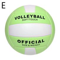 1PCS PVC Volleyball Size 5 Official Training Competition Ball Waterproof Durable For Indoor Outdoor Beach  No. 5 Volleyball Gift white